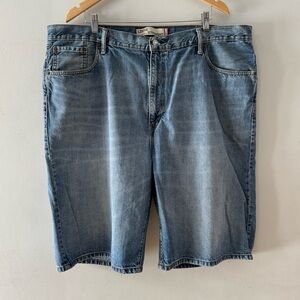 Levis 569 Denim Jean Shorts, 44 Waist, Loose Straight Long 11 Inseam, jorts